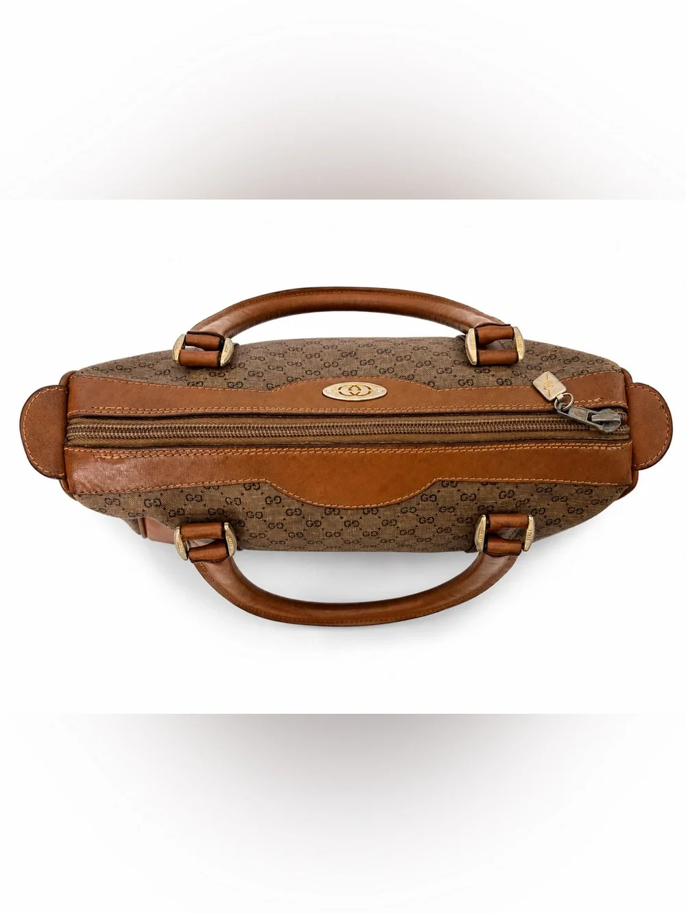 Vintage Gucci GG Monogram Boston Satchel Bag